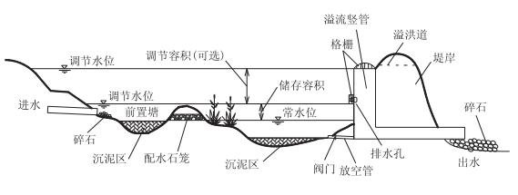 湿塘典型构造示意图