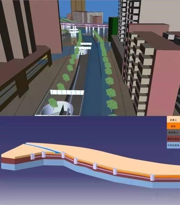 项目部分三维视图与3D地址坡面