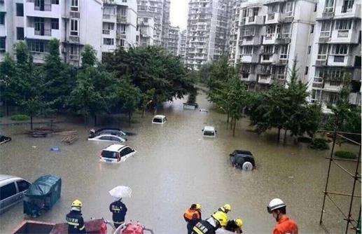 城市住宅区积水内涝